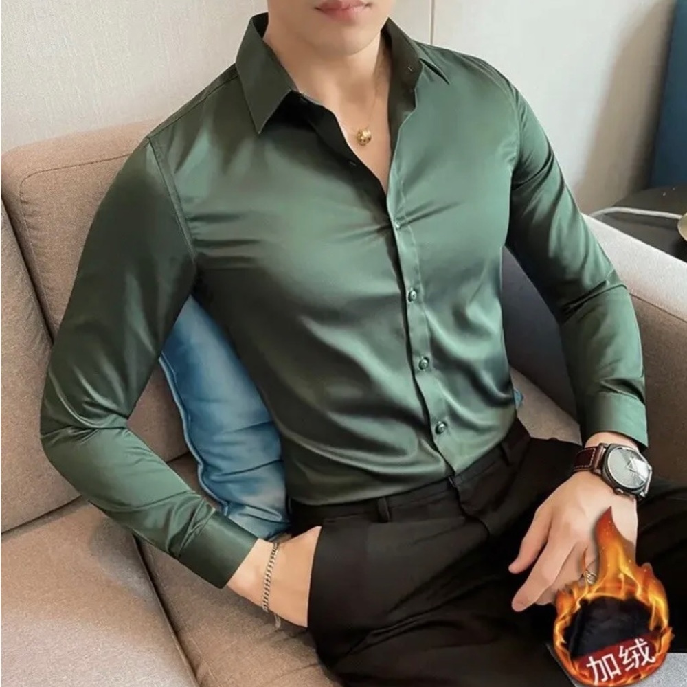 Men dress shirt slim fit